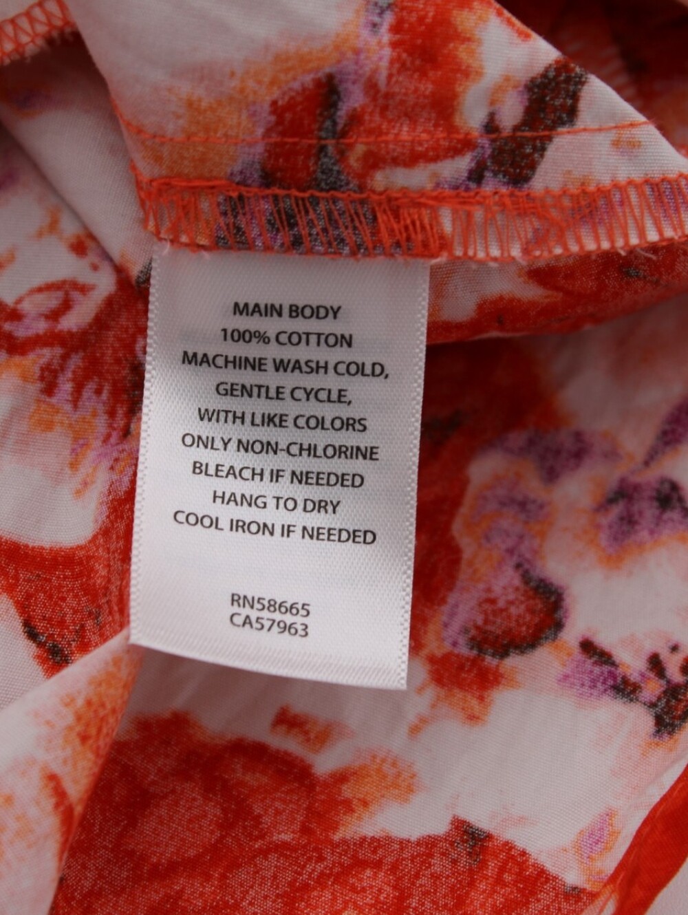 Chelsea28 Floral Fit & Flare Dress Red Coral Pink Purple Size M - Picture 7 of 8